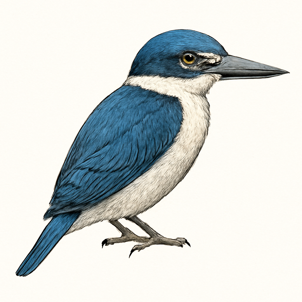 Illustrazione di Melanesian Kingfisher