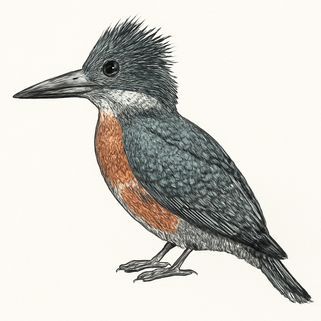 Illustration von Riesenfischer