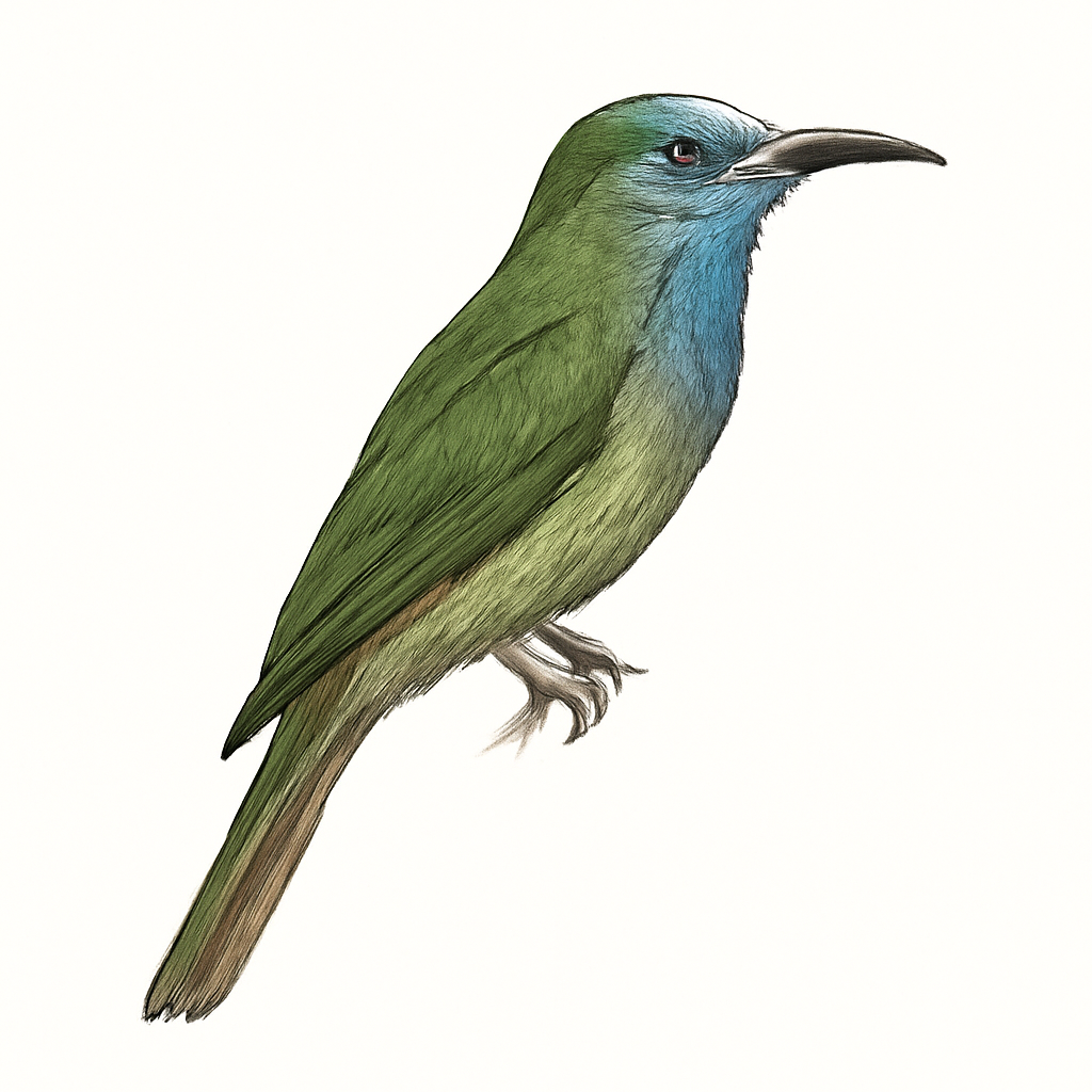 Illustration von Blaubartspint