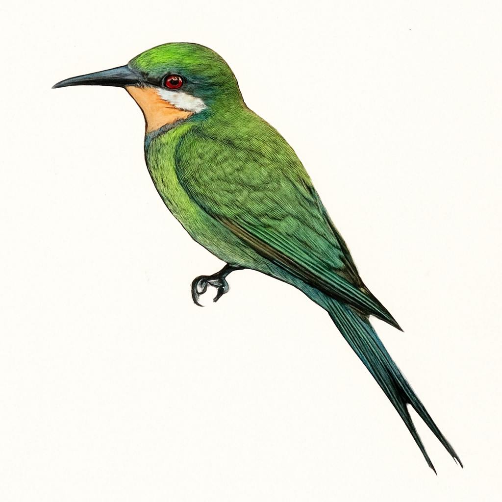Illustration de Guêpier à queue d'aronde