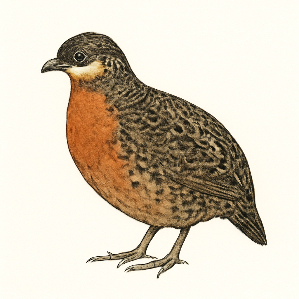 Illustration de Tocro à poitrine rousse