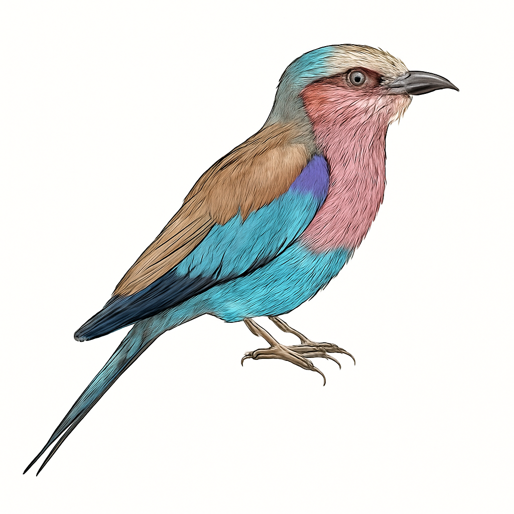 Illustration von Gabelracke