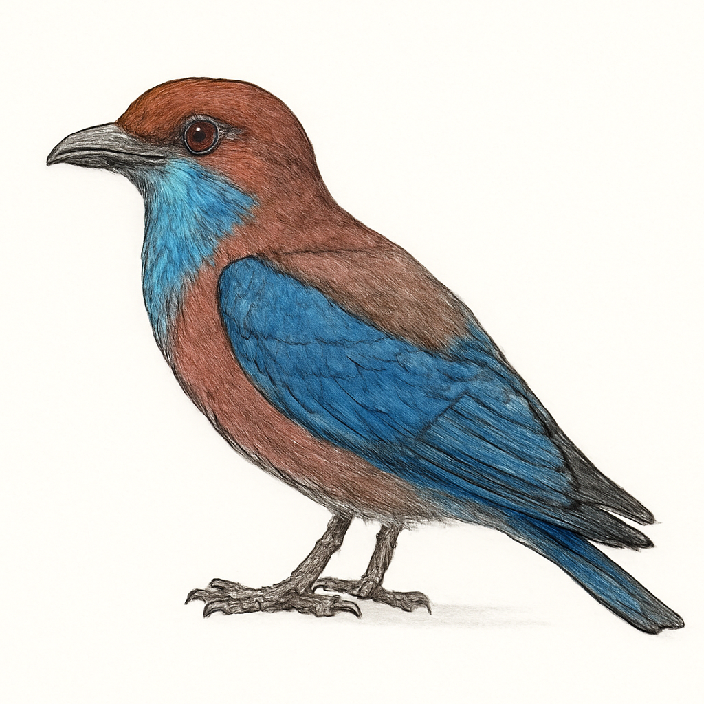 Illustratie van Blauwkeelscharrelaar