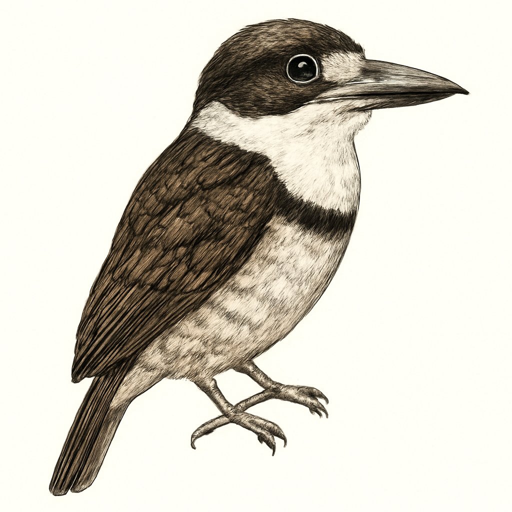 Illustrazione di White-necked Puffbird