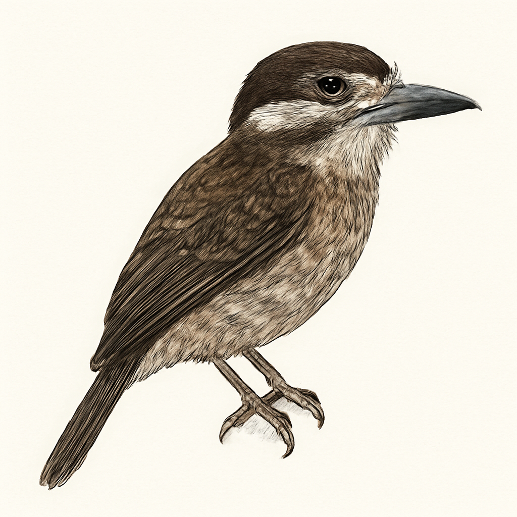 Illustrazione di White-whiskered Puffbird
