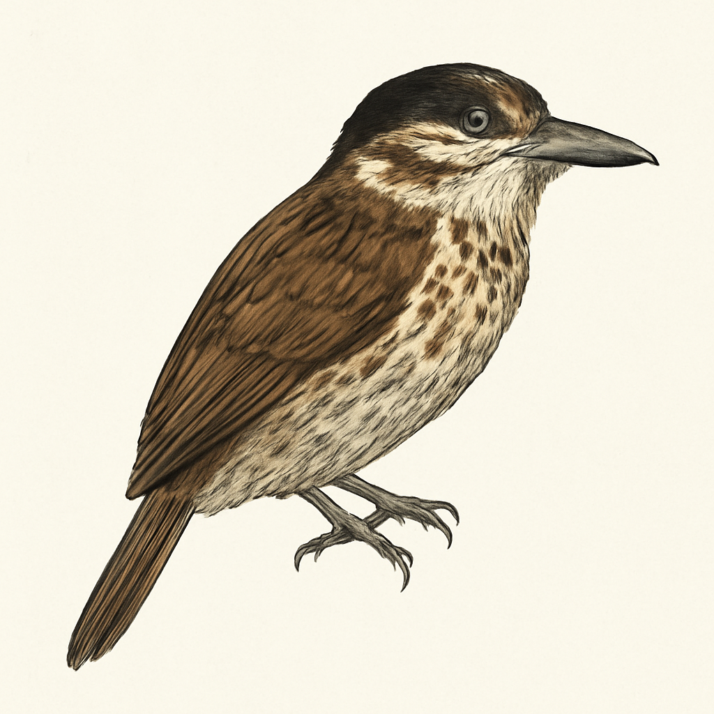 Illustrazione di Black-streaked Puffbird