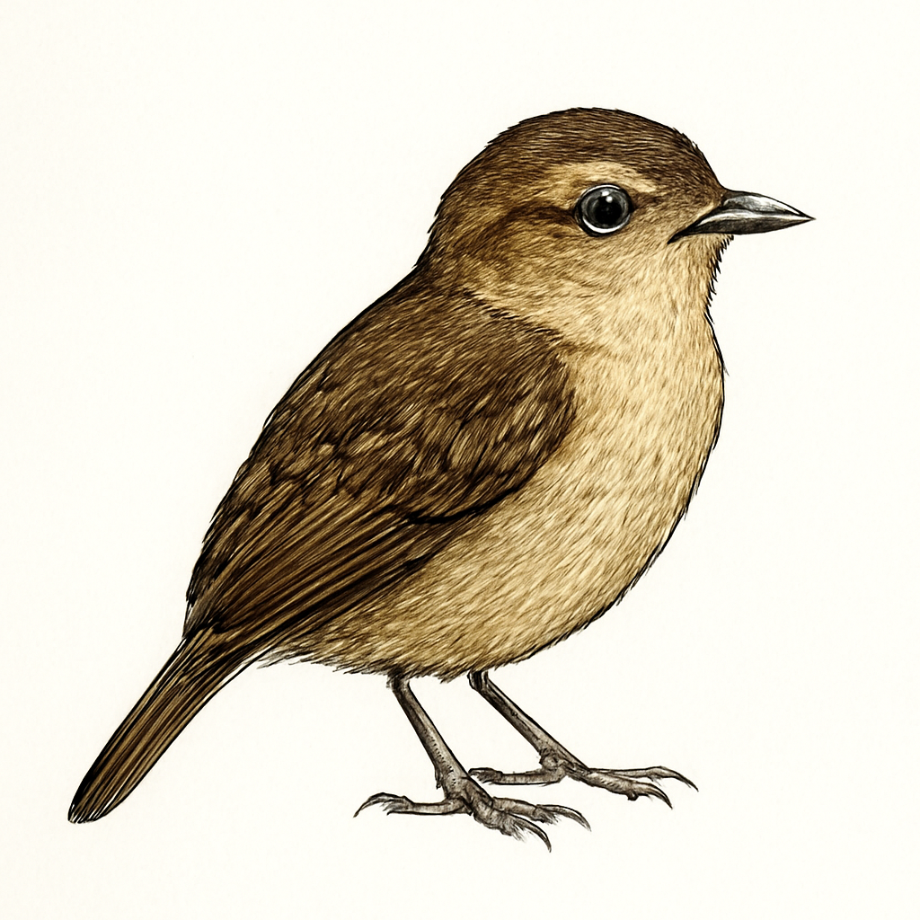Lanceolated Monklet illustration