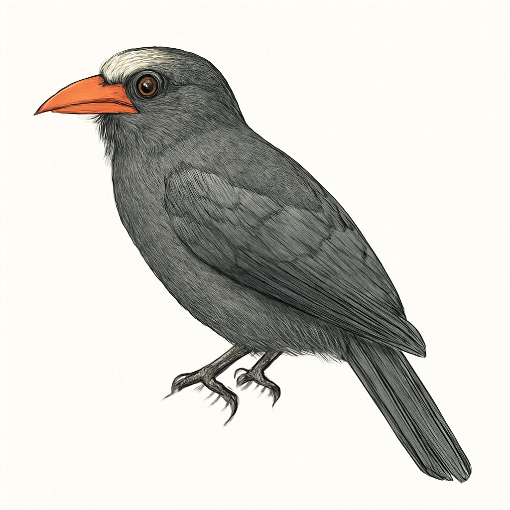 White-fronted Nunbird illustration