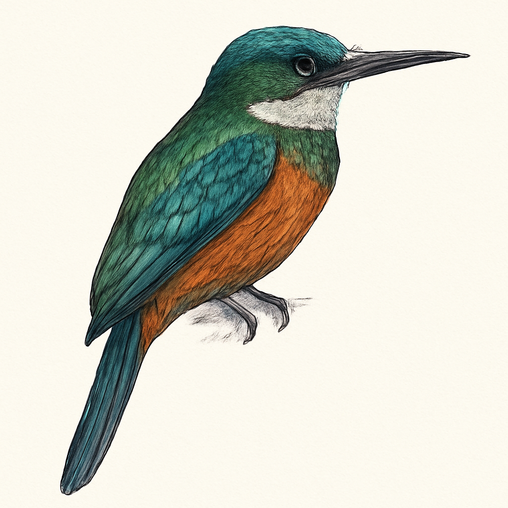 Illustration von Blaustirn-Glanzvogel