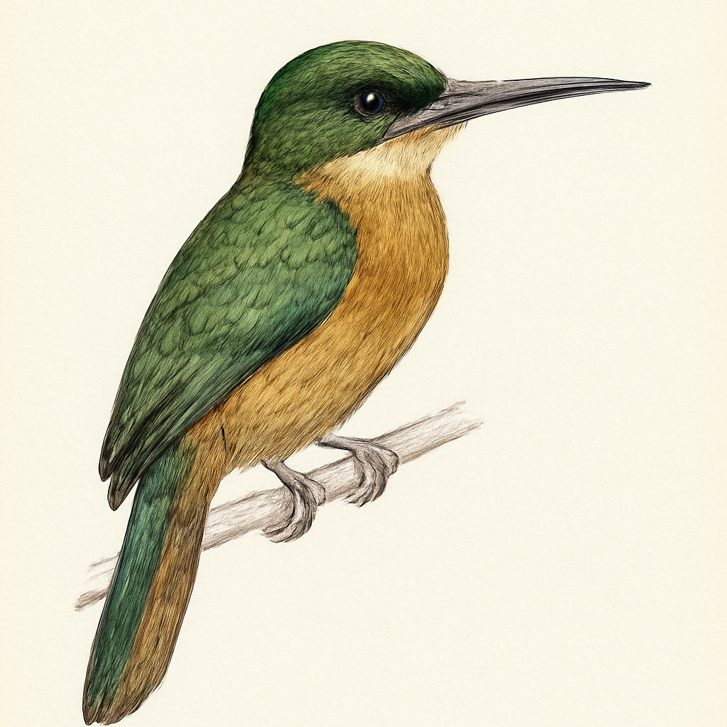 Illustrazione di Great Jacamar