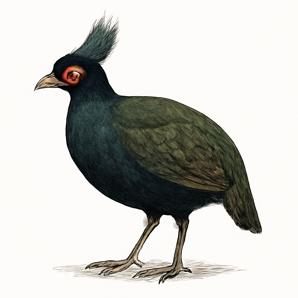 Illustrazione di Crested Partridge