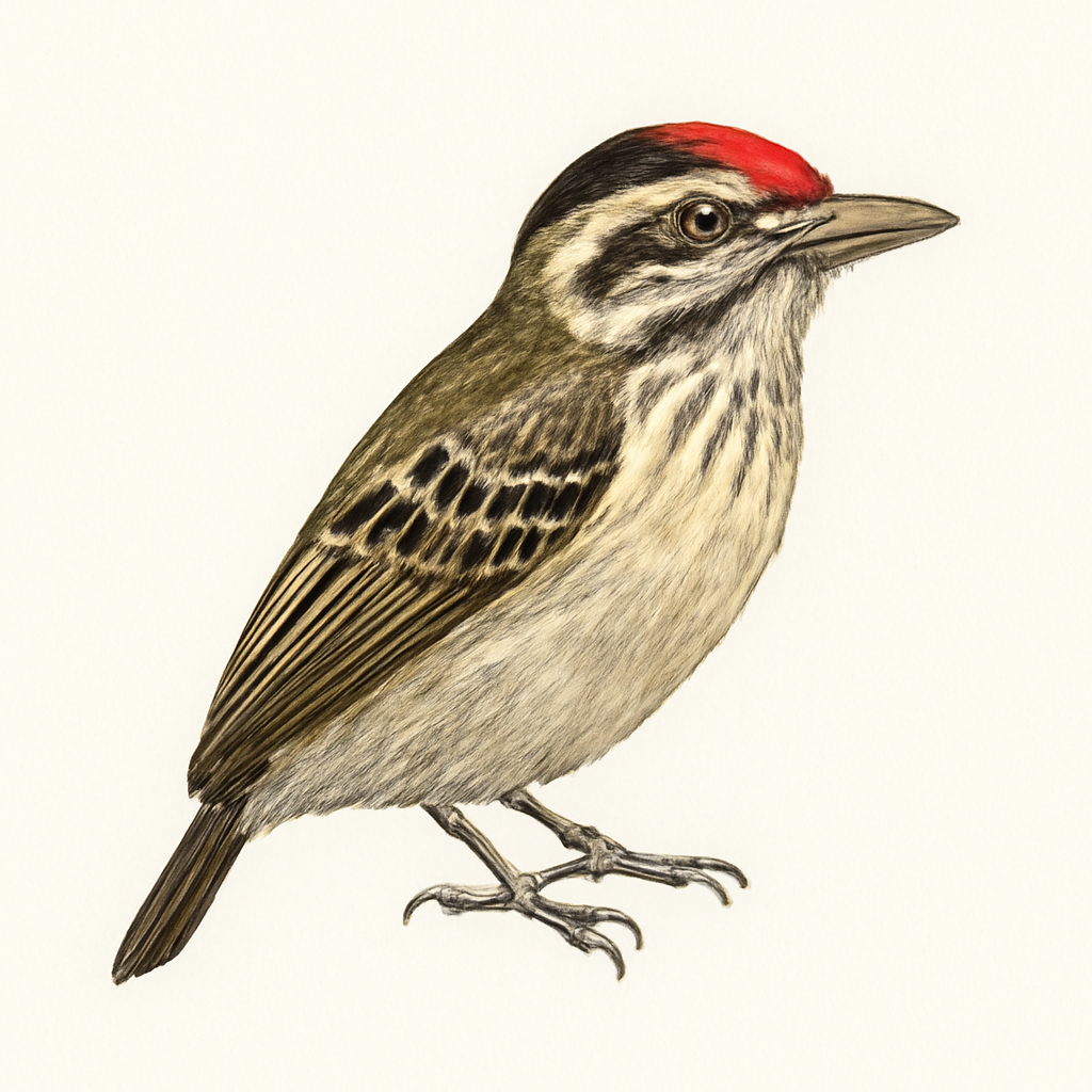 Illustration von Northern Red-fronted Tinkerbird
