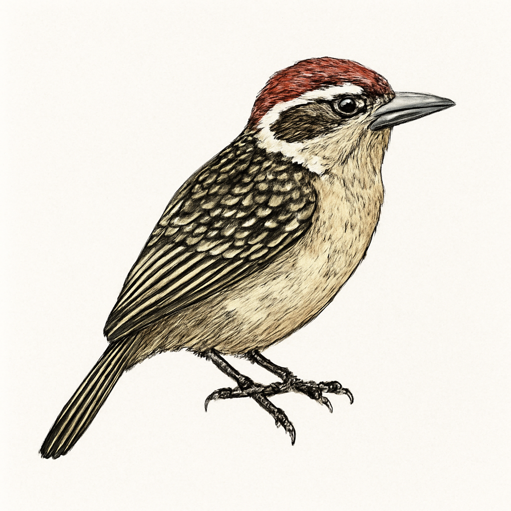 Ilustración de Barbudo del Miombo