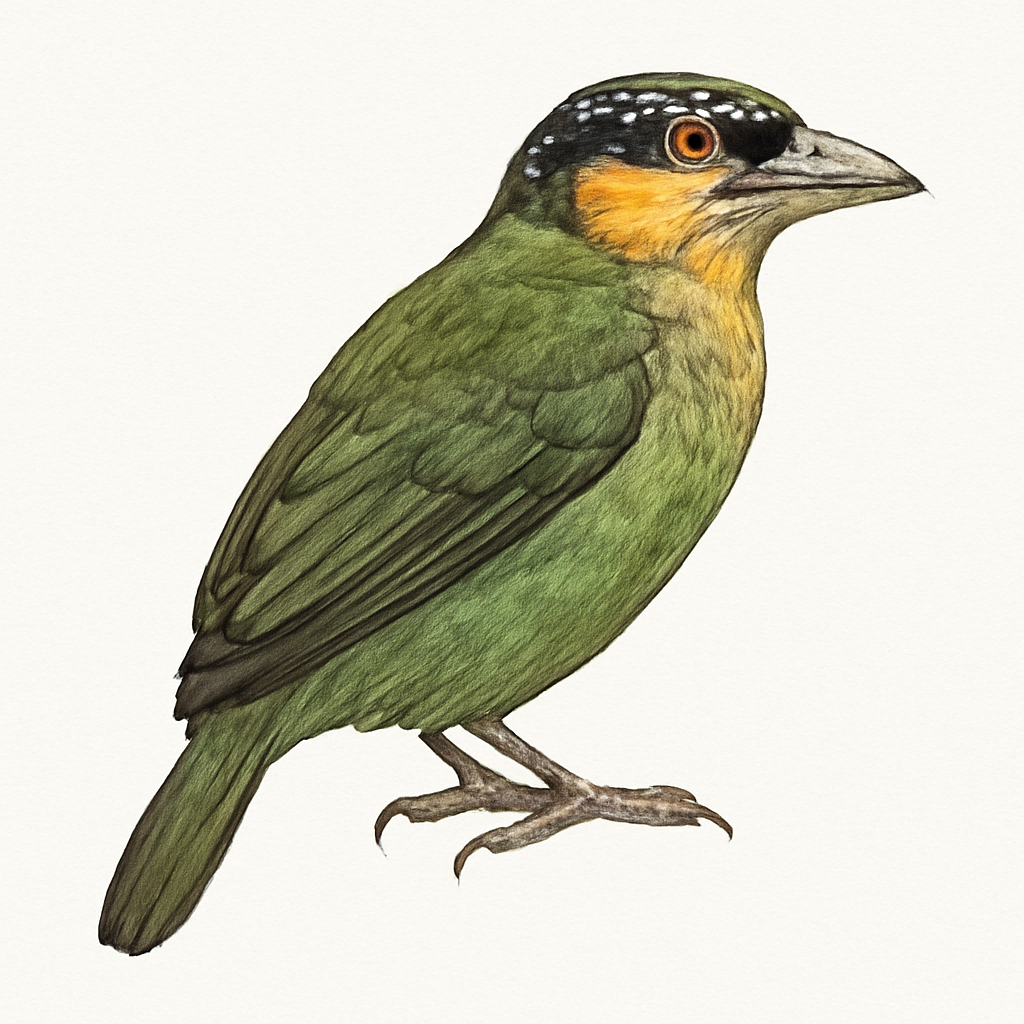 Illustration de Cabézon à calotte tachetée