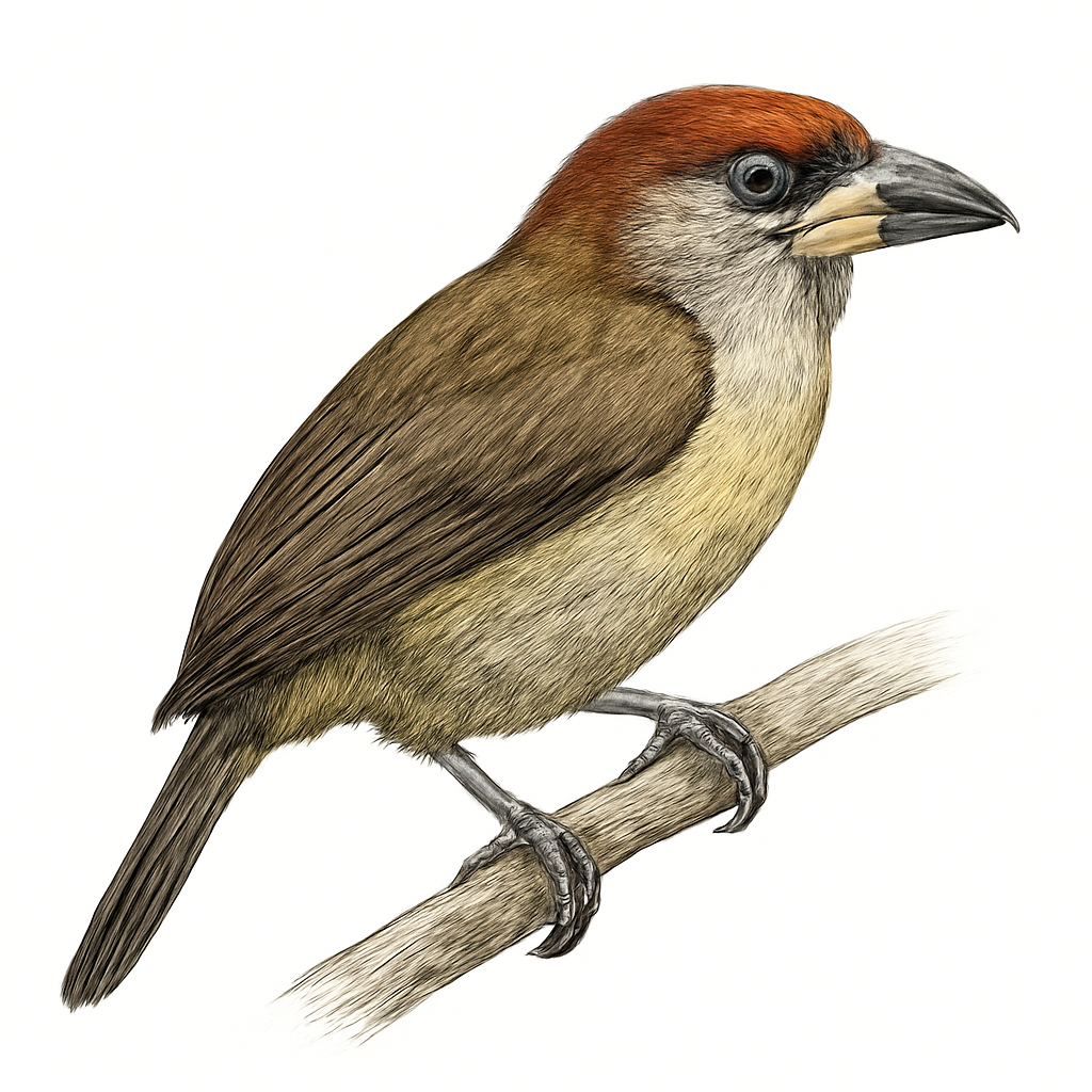 Illustrazione di Prong-billed Barbet