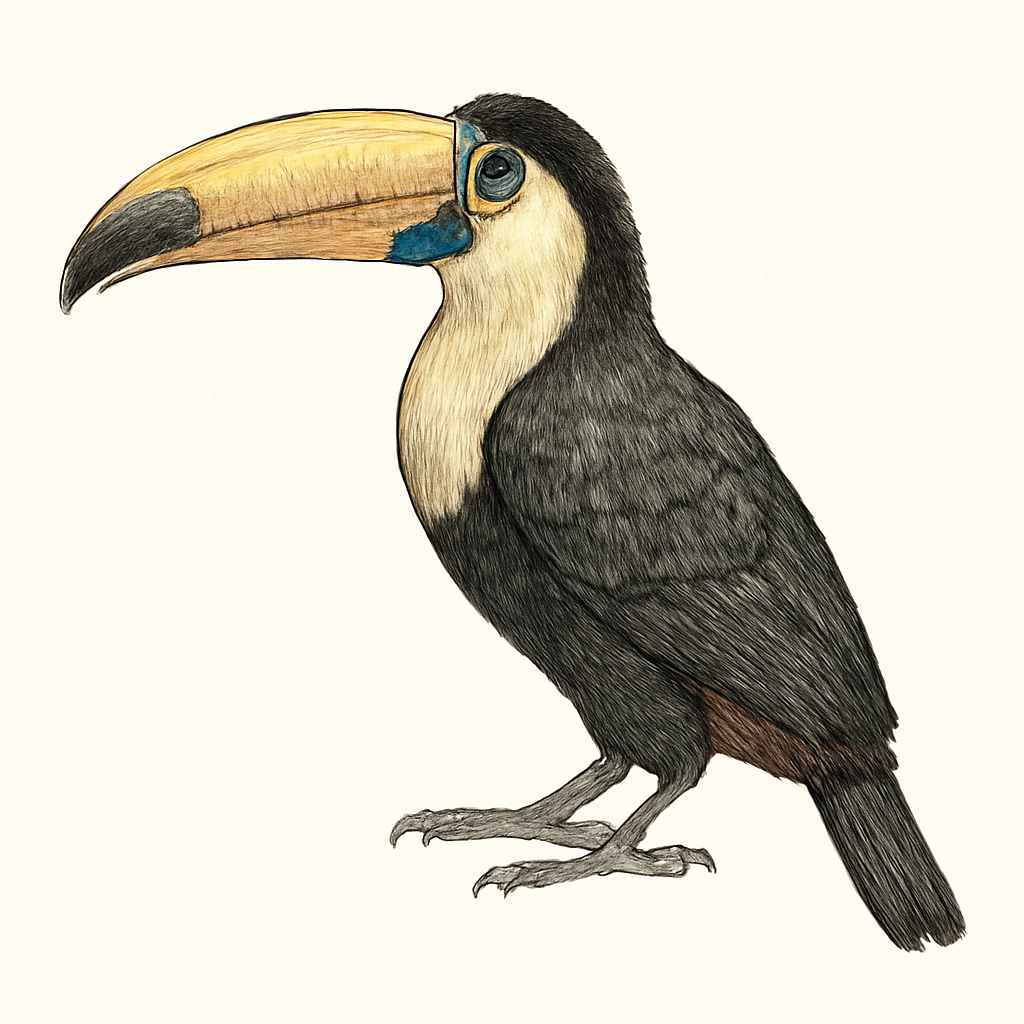 Ilustração de choco toucan