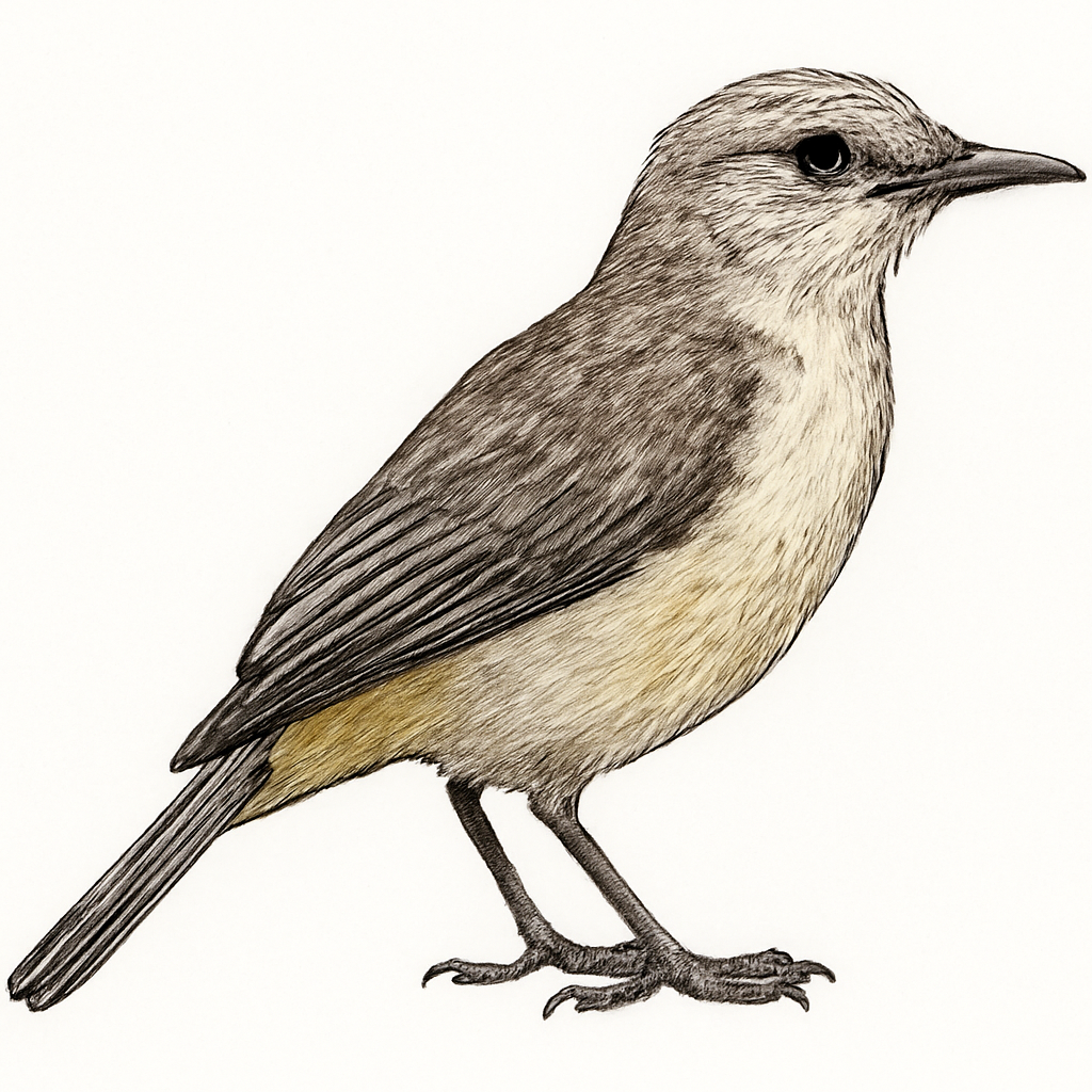 Illustration von Gelbbürzel-Honiganzeiger