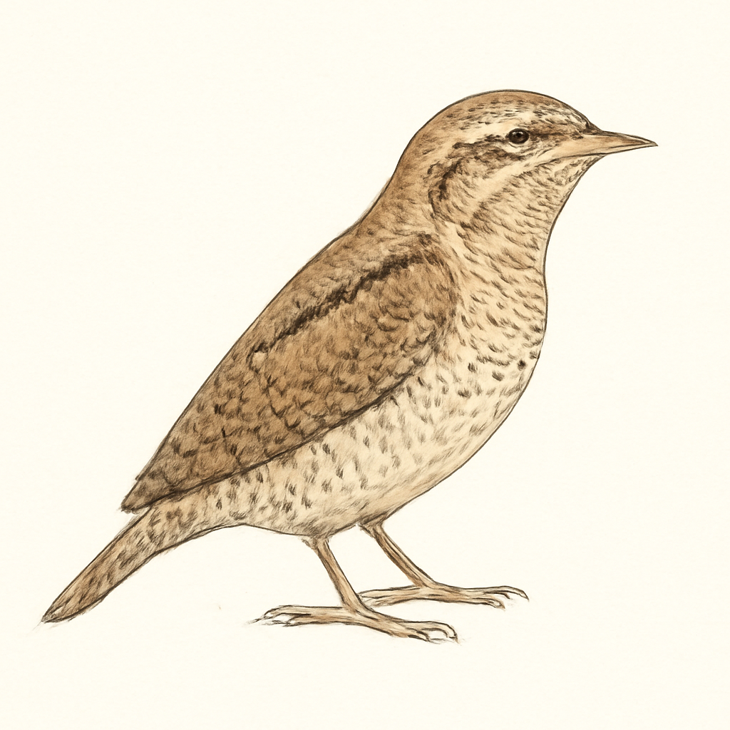 Eurasian Wryneck illustration