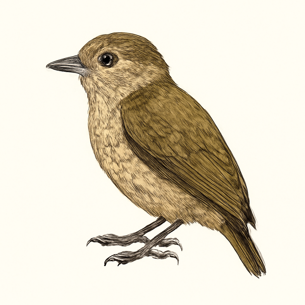 Olivaceous Piculet illustration