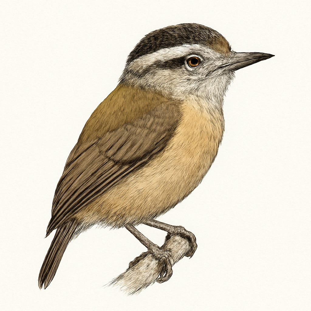 Illustrazione di White-browed Piculet