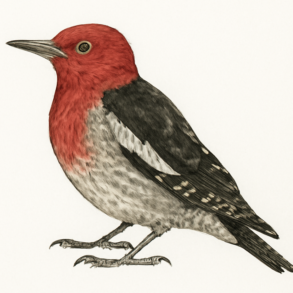 Illustration von Feuerkopf-Saftlecker