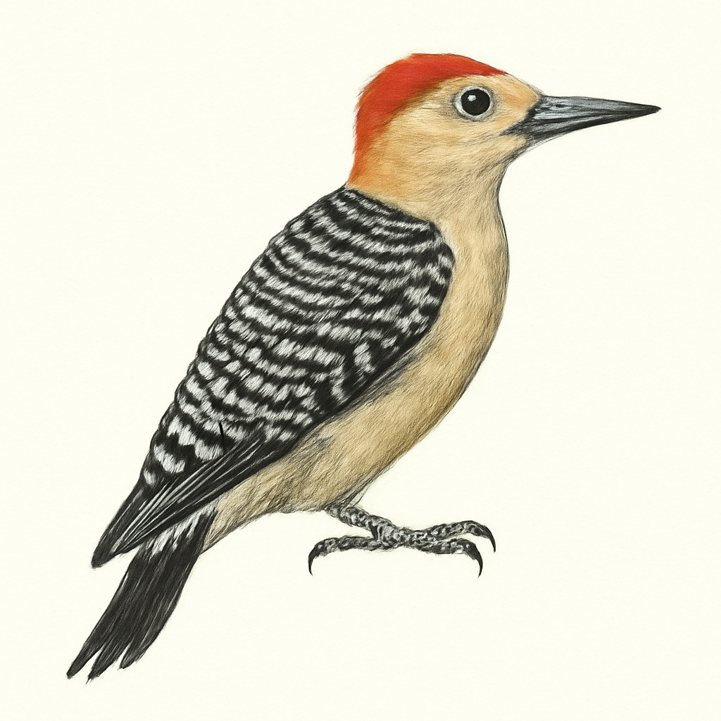 Hoffmann's Woodpecker illustration