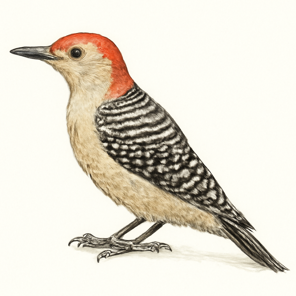 Red-bellied Woodpecker illustration
