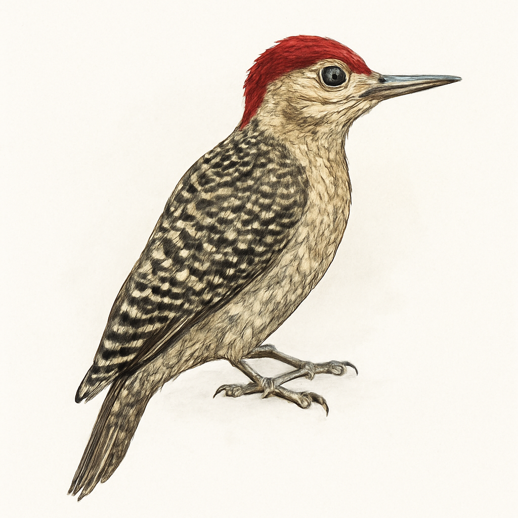 Ilustração de abyssinian woodpecker