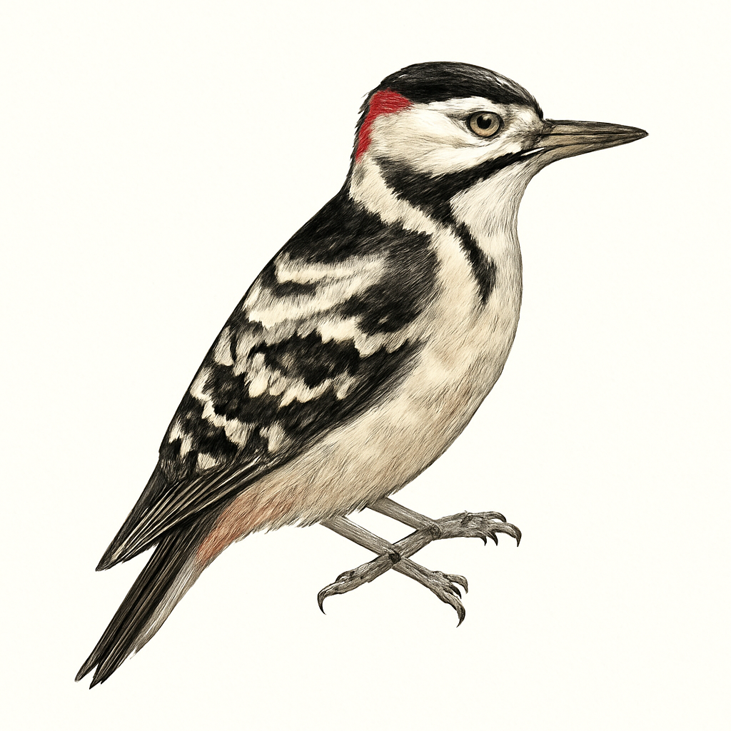 Illustrazione di Himalayan Woodpecker