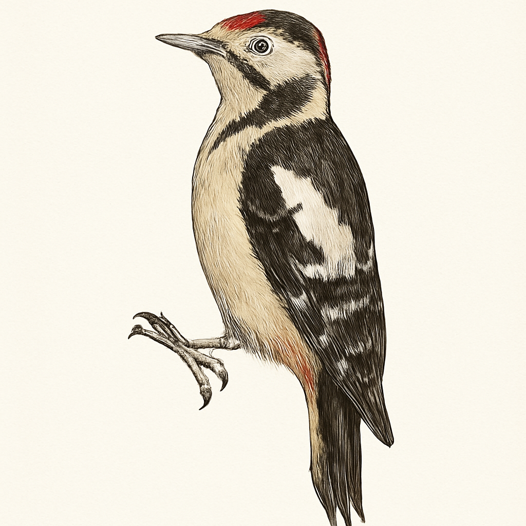 Illustrazione di Syrian Woodpecker