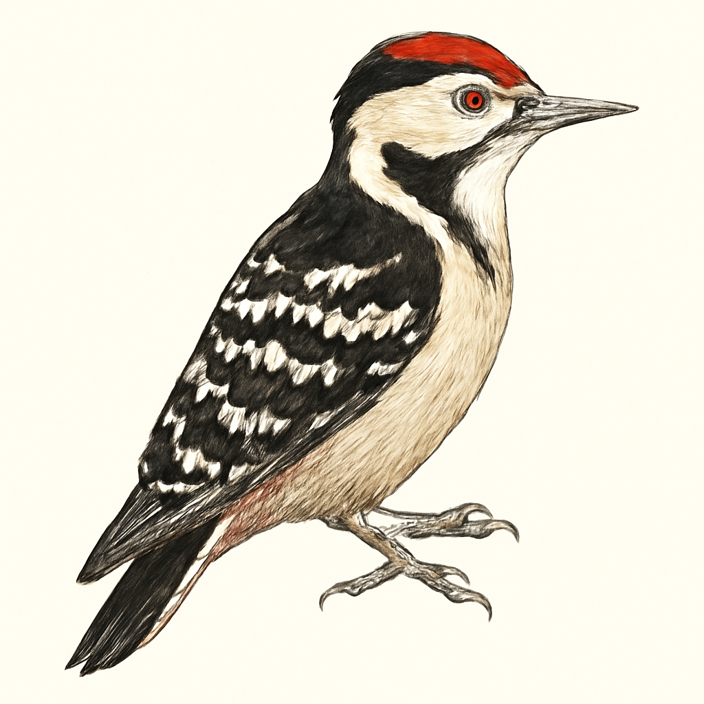 Illustrazione di Sind Woodpecker