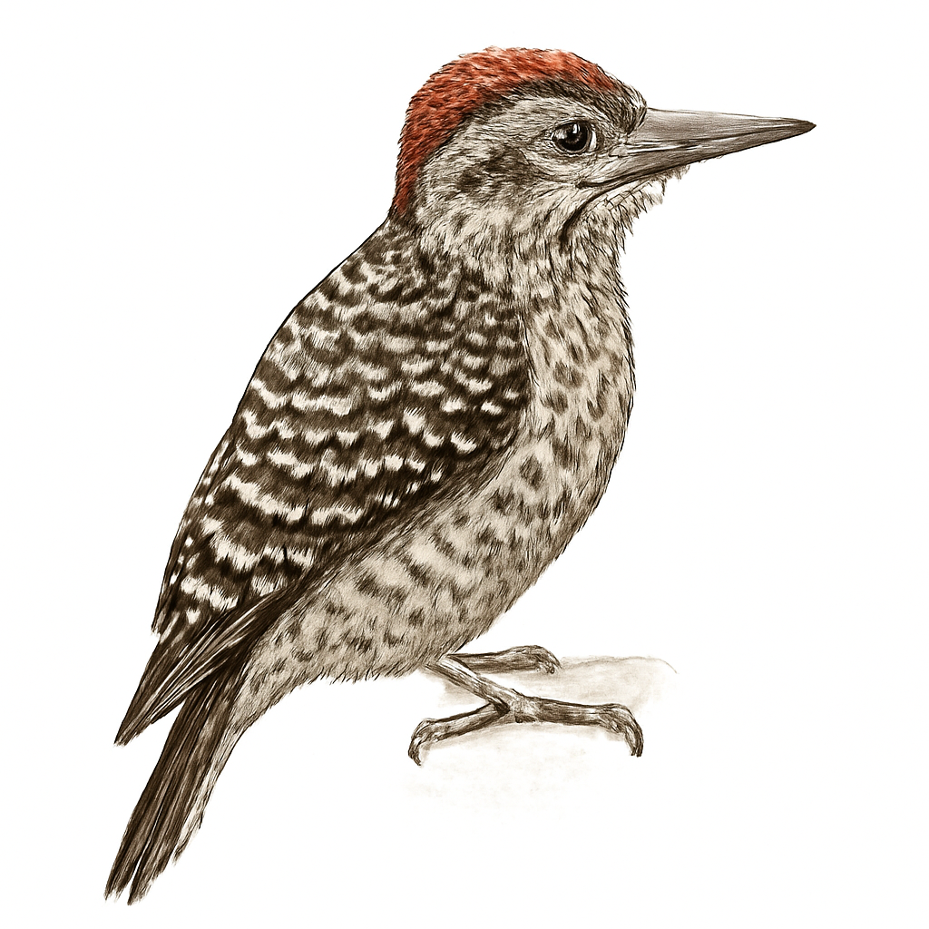 Ilustração de pica-pau-chorão