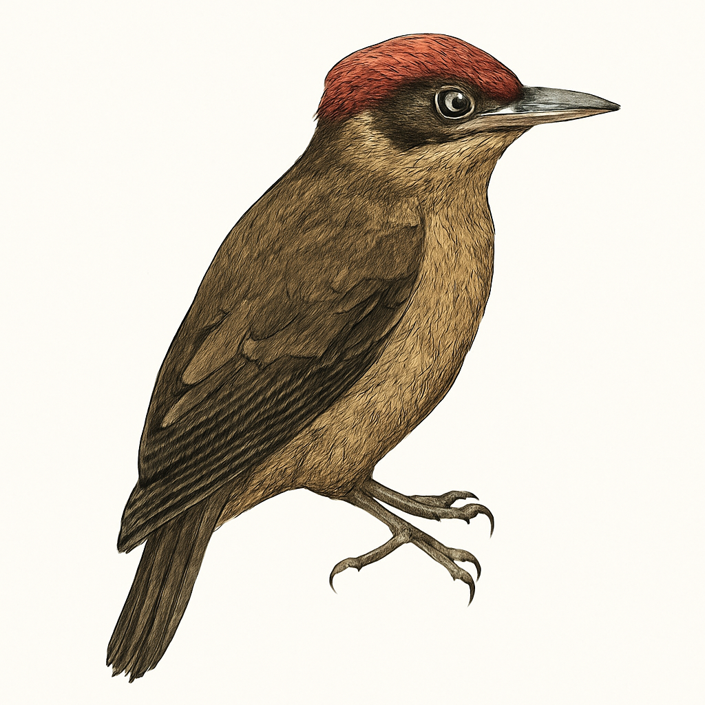 Illustration de Pic à oreillons rouges