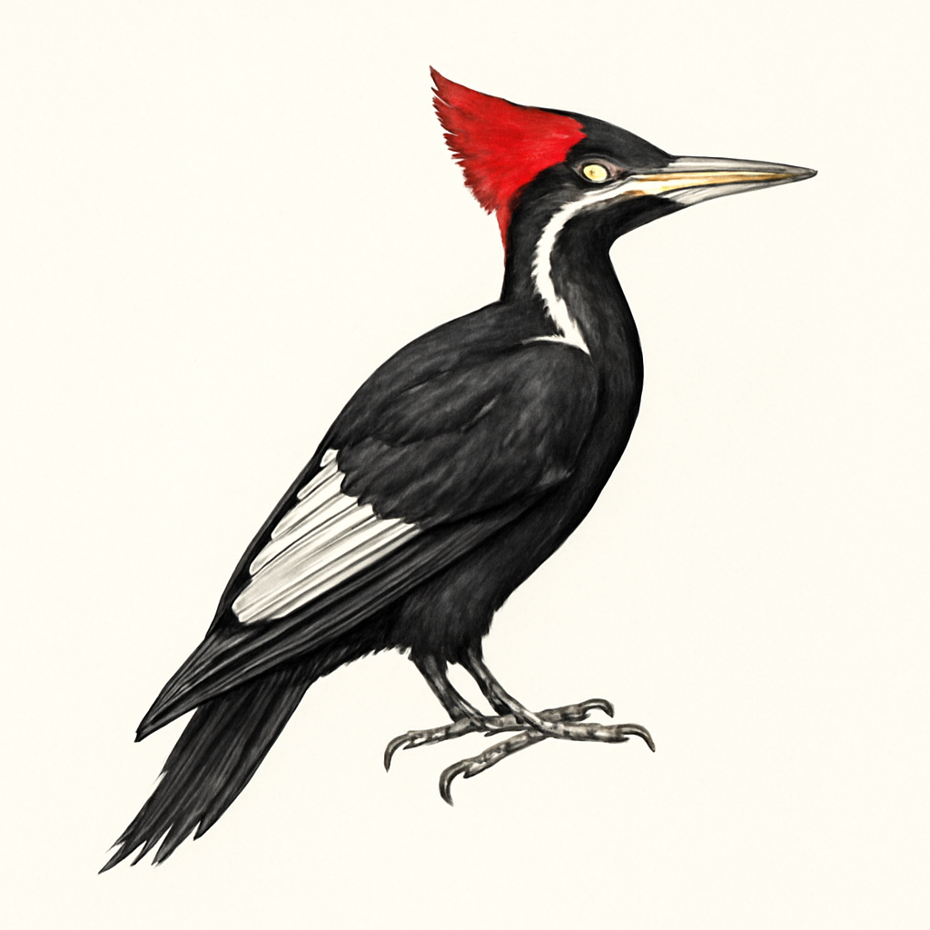 Illustration de Pic à bec ivoire
