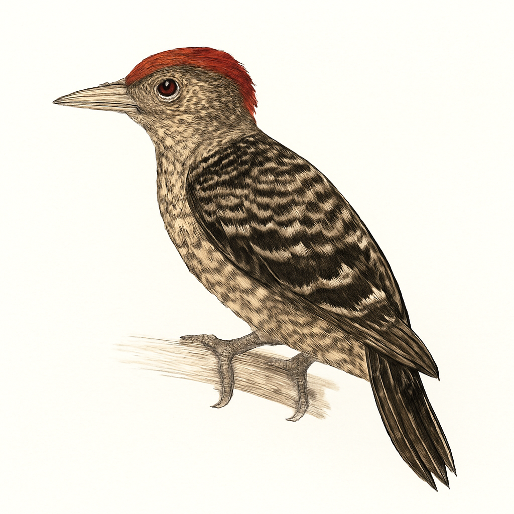 Illustration de Pic à croupion fauve