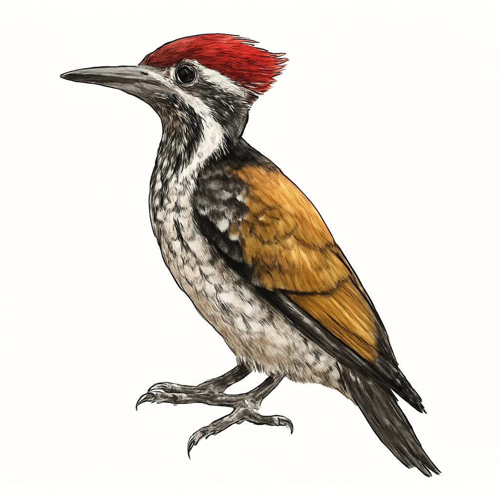Illustrazione di Himalayan Flameback