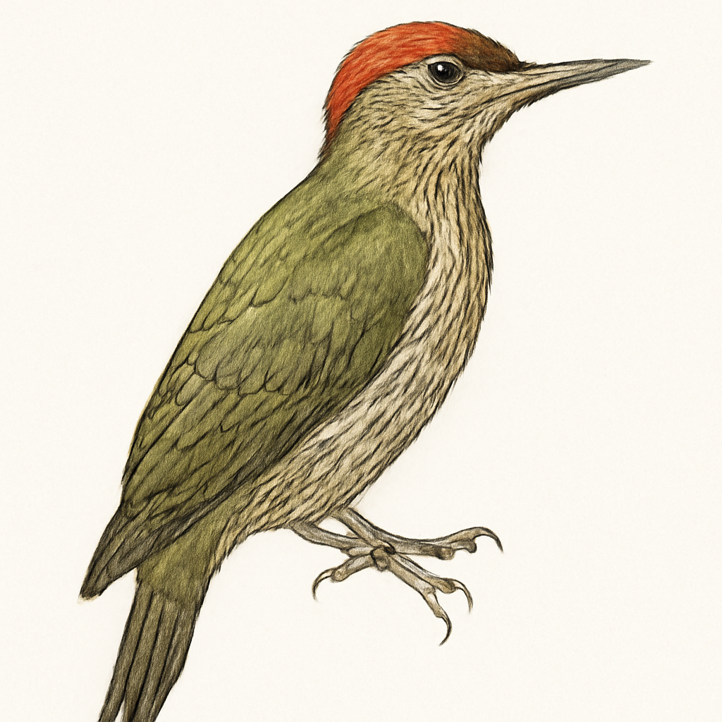 Illustratie van Birmese schubbuikspecht