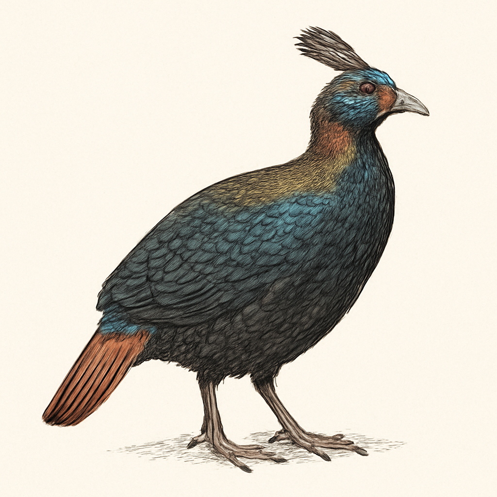 Ilustración de Monal Coliverde