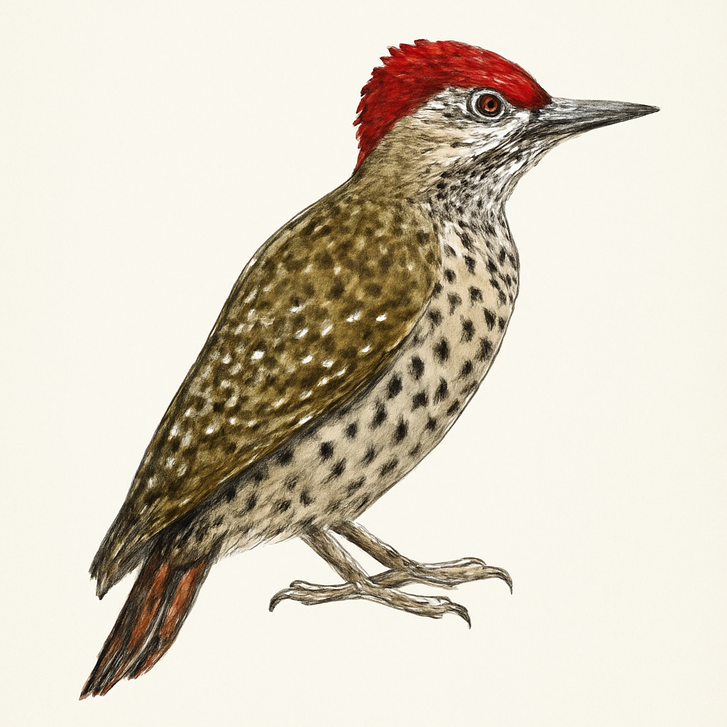 Bennett's Woodpecker illustration