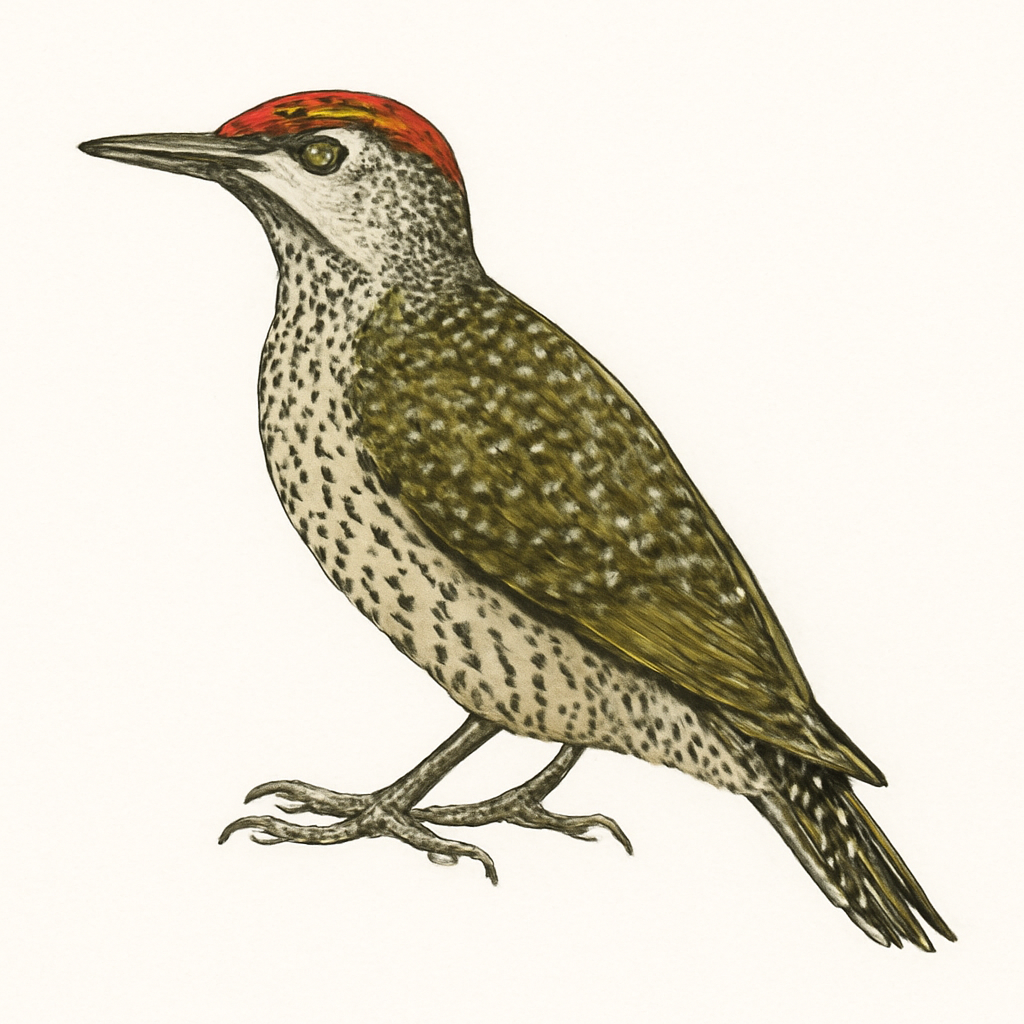 Illustrazione di Knysna Woodpecker