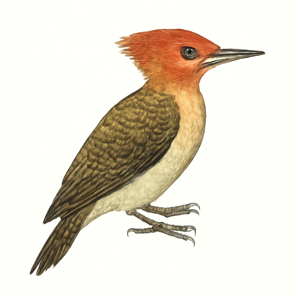 Illustration de Pic à tête rousse