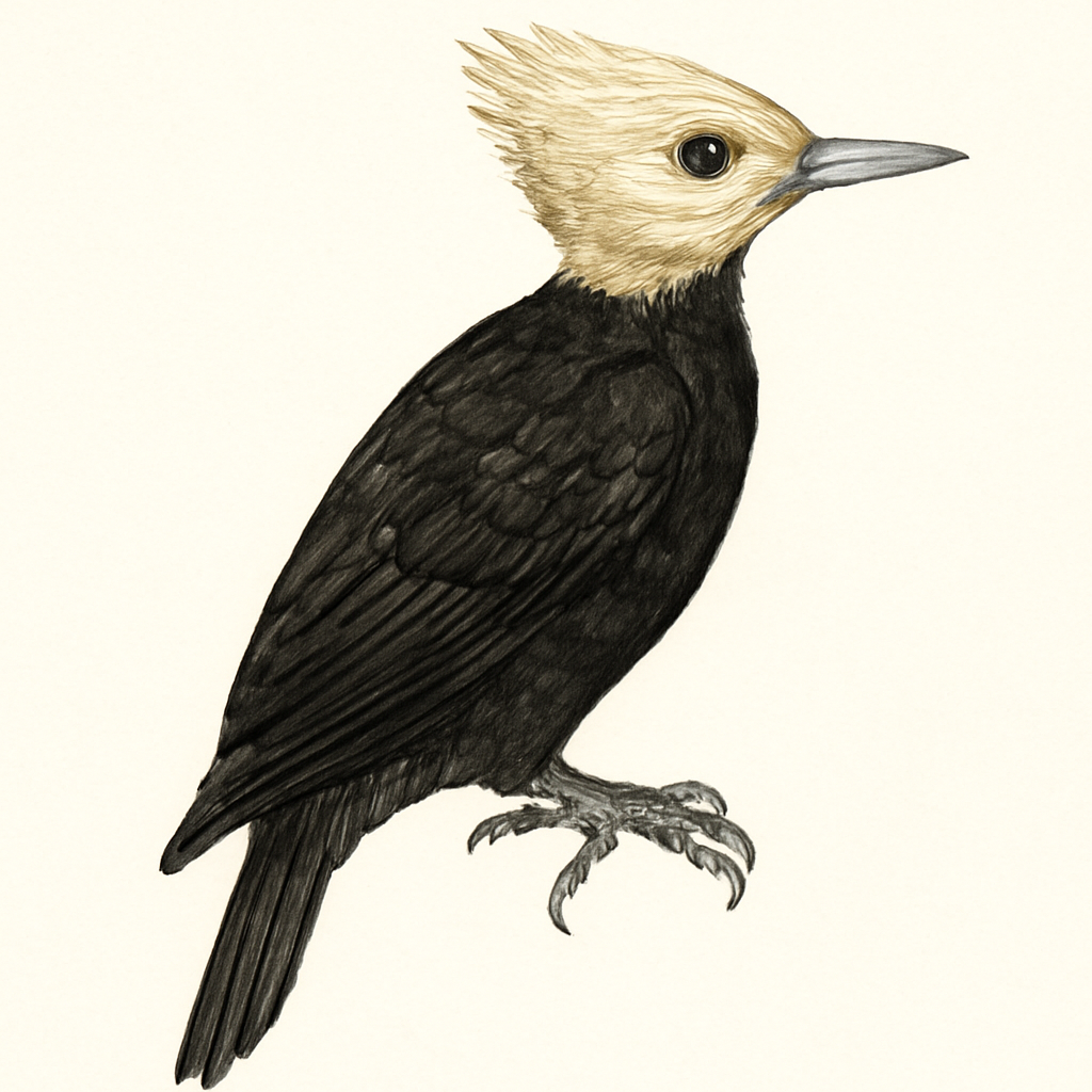 Illustration de Pic à tête pâle