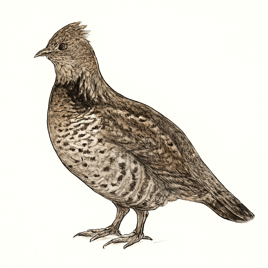 Illustrazione di Ruffed Grouse