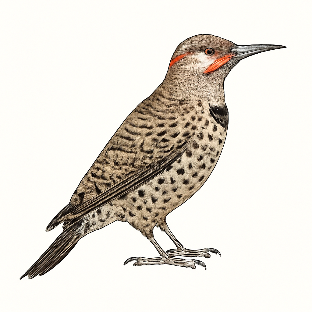 Illustration von Bänderspecht