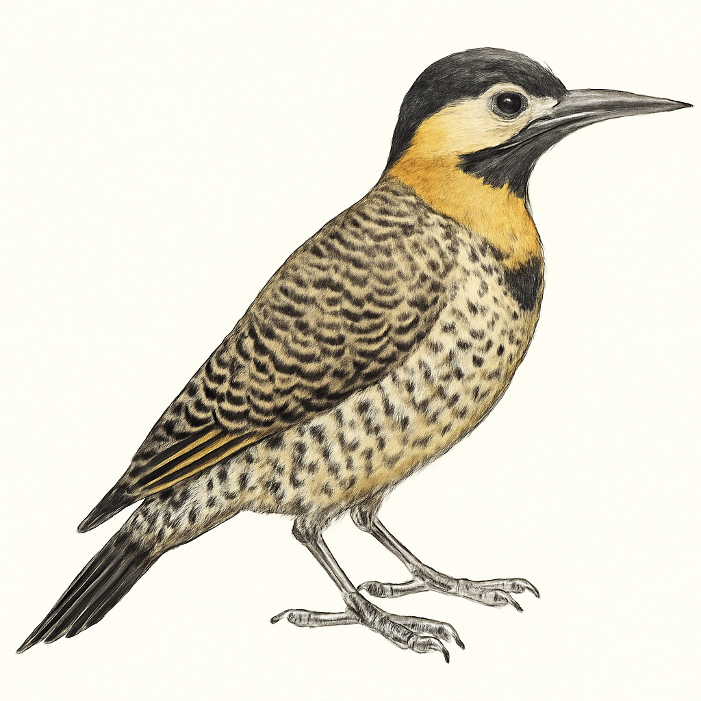 Andean Flicker illustration