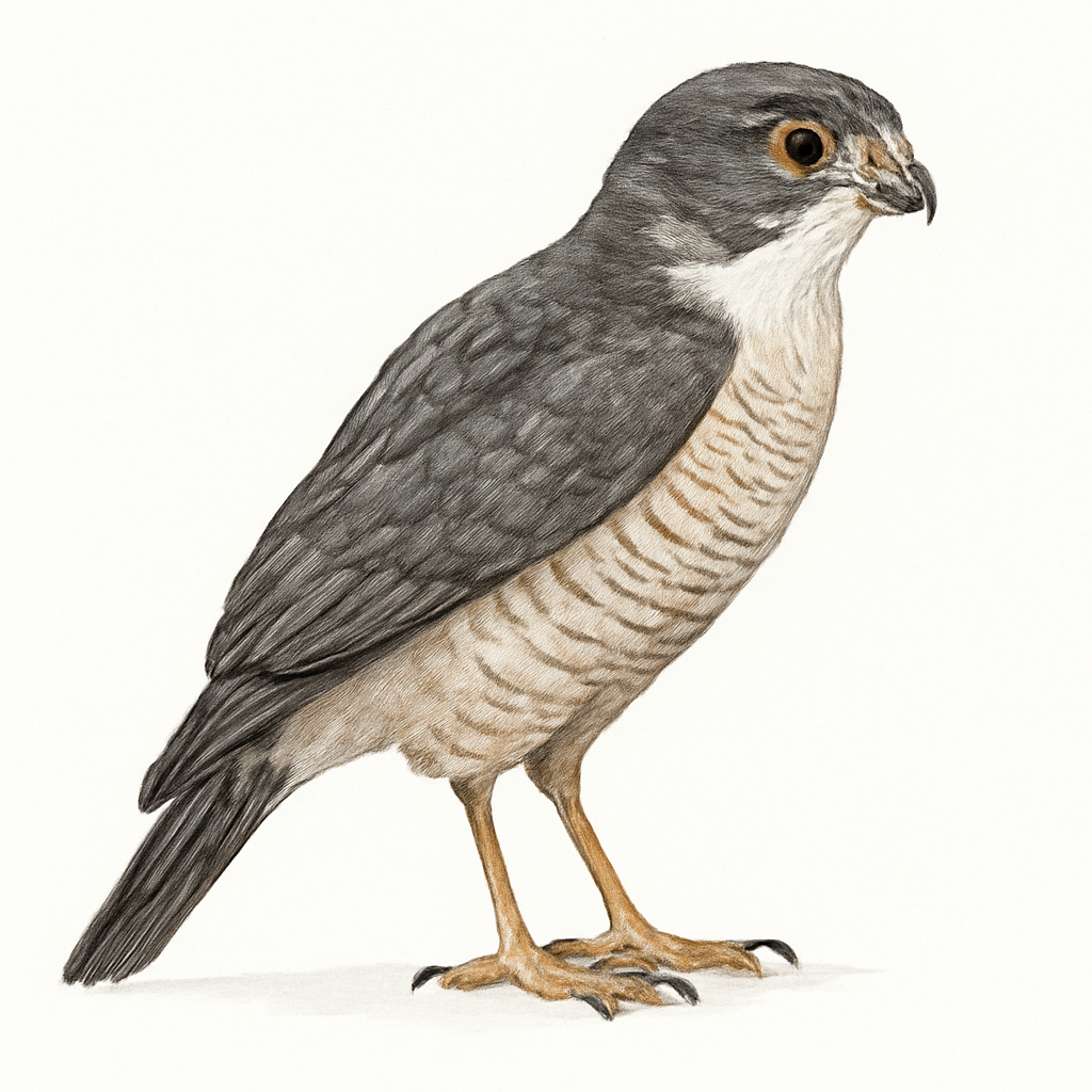 Buckley's Forest-Falcon illustration