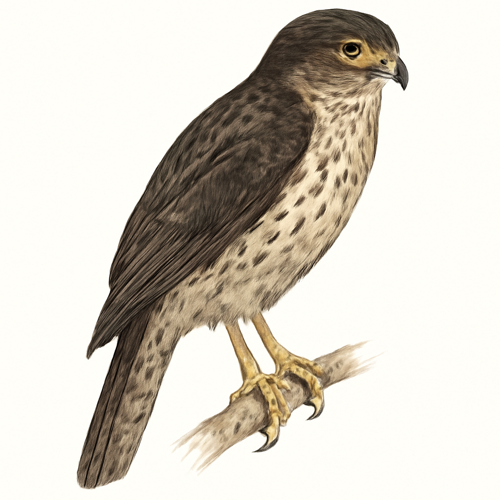 Illustrazione di Cryptic Forest-Falcon