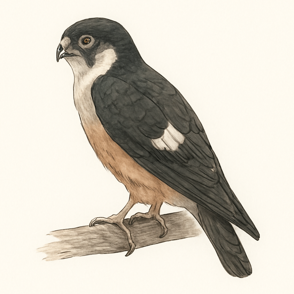 Illustrazione di Spot-winged Falconet