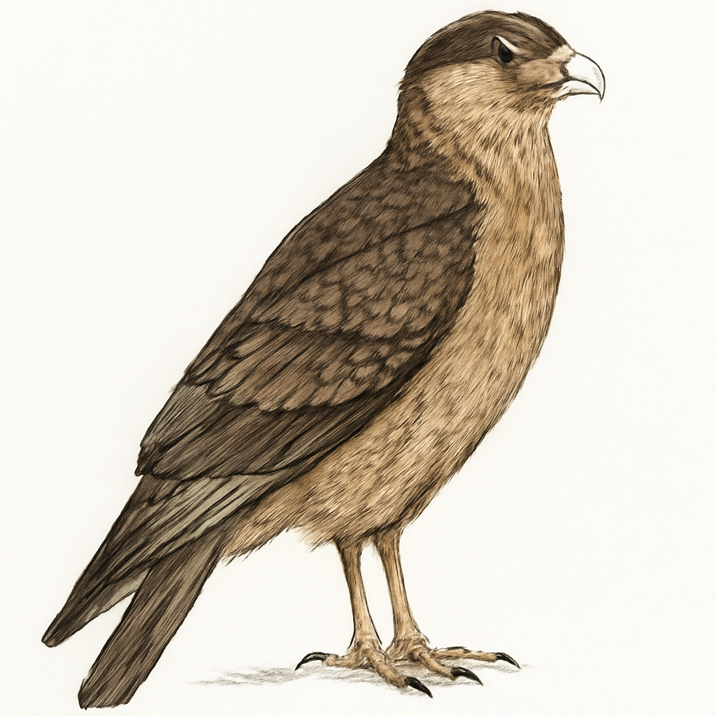Chimango Caracara illustration