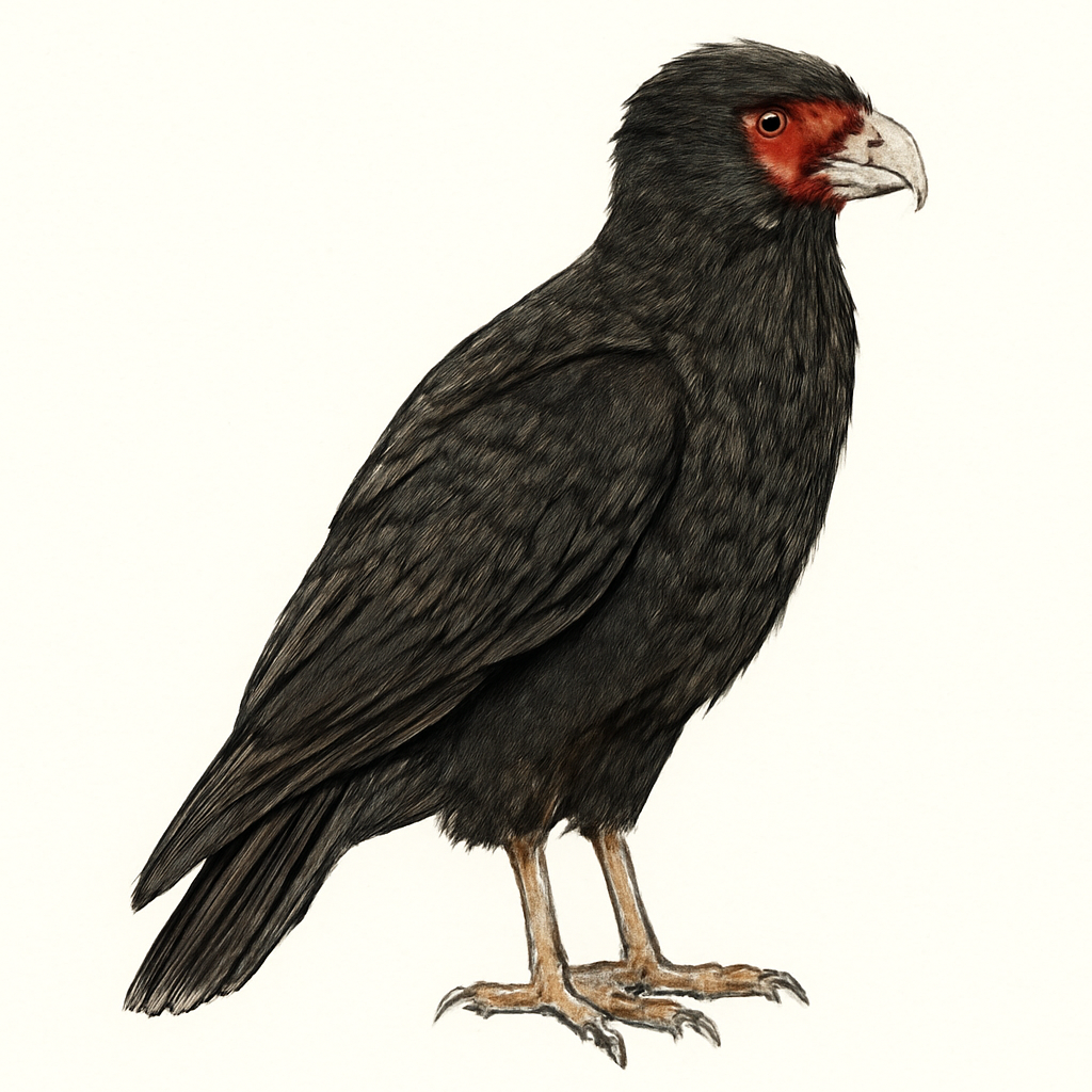 Illustrazione di Carunculated Caracara